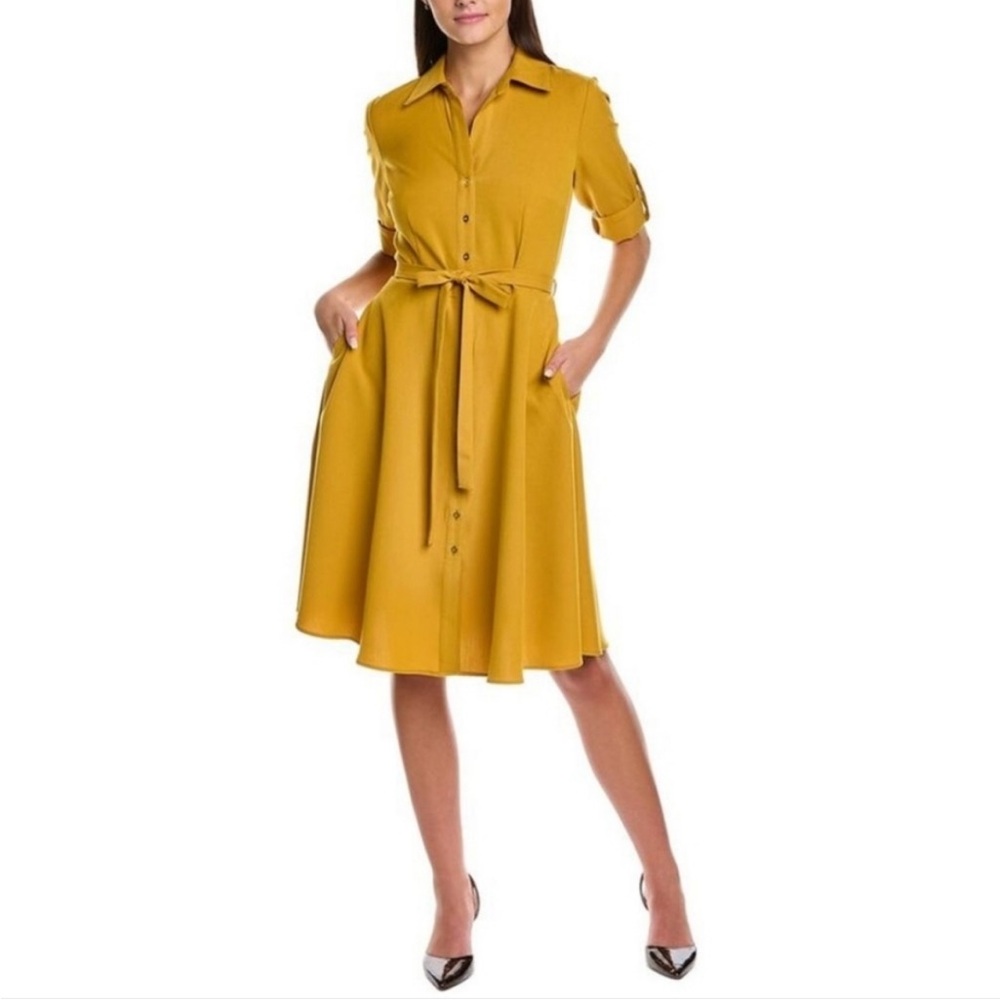 Sharagano Yellow  Dress 16